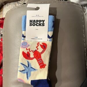 Happy Socks Colorful Lobster and Starfish Crew Socks